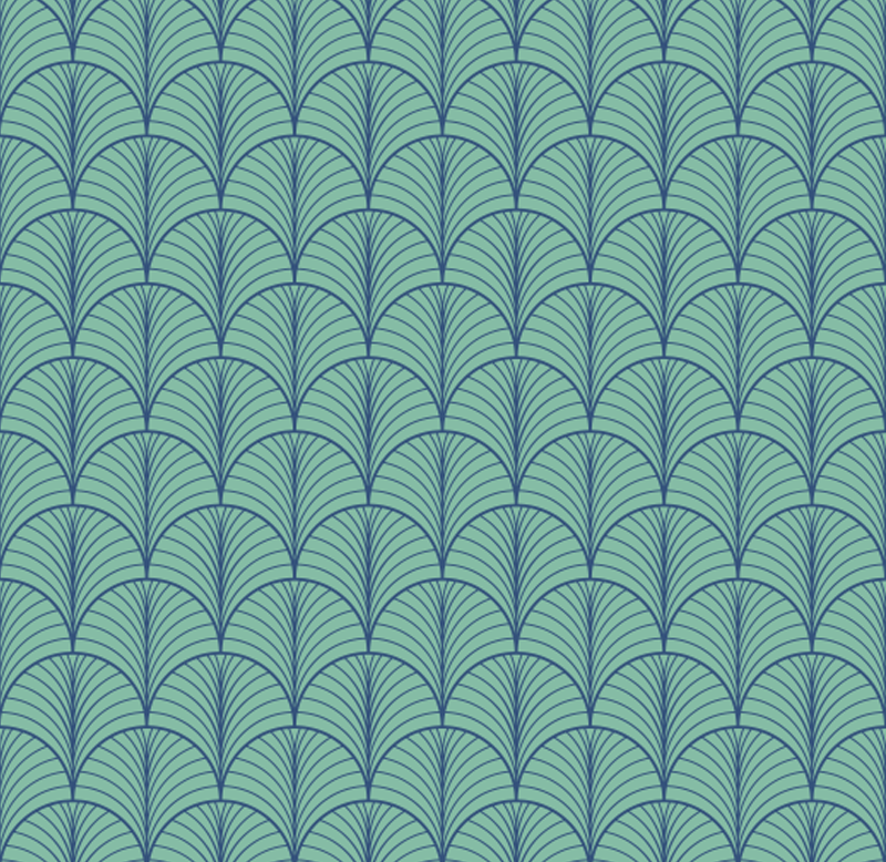 Vinyl tapijt eetkamer groenblauw - TenStickers