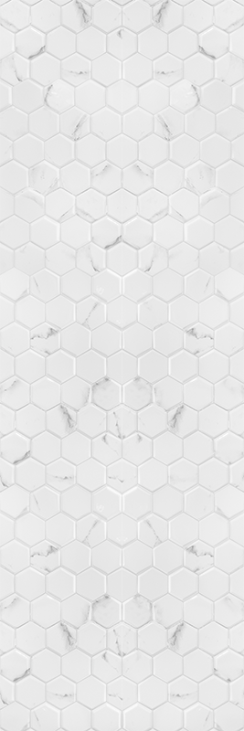 Vinyl tapijt keuken elegante grijze hexagon tegels - TenStickers