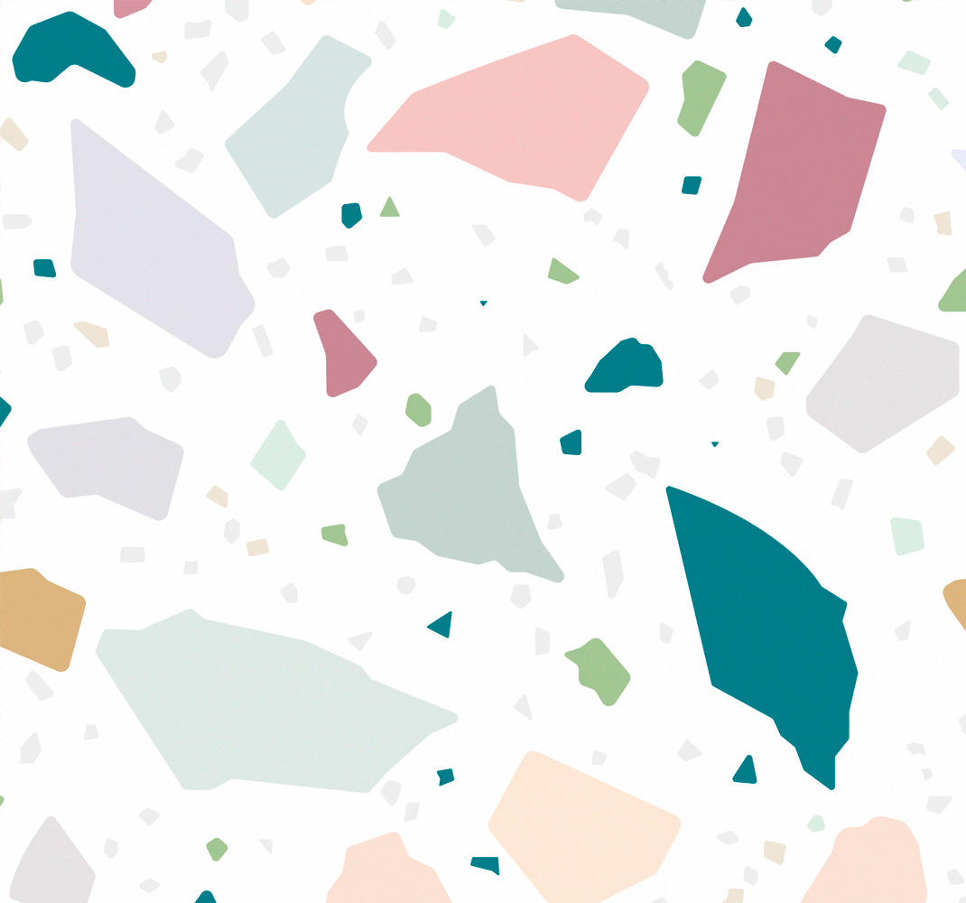 Vinyl tapijt keuken mediterrane terrazzo patroon - TenStickers