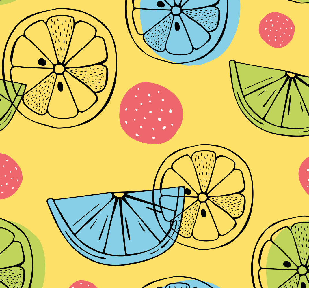 Vinyl tapijt keuken citrusvruchten - TenStickers
