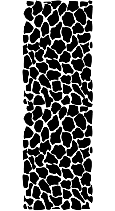 Vinyl tapijt badkamer met giraffe print - TenStickers