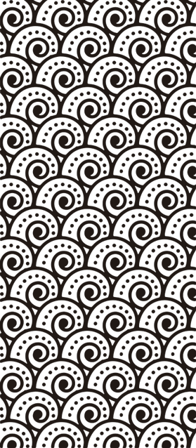 Vinyl tapijt badkamer met tsunami effect - TenStickers