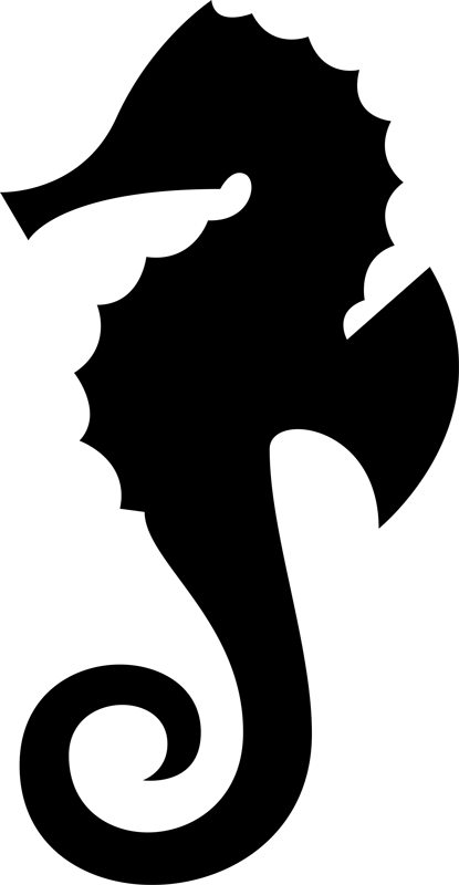 Vinyl tapijt badkamer zeepaard pack - TenStickers