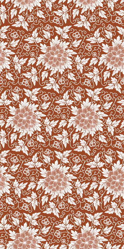 Vinyl tapijt bloemen en planten botanische compositie - TenStickers
