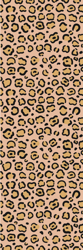 Vinyl vloerkleed dierenprint luipaard pastelkleuren - TenStickers