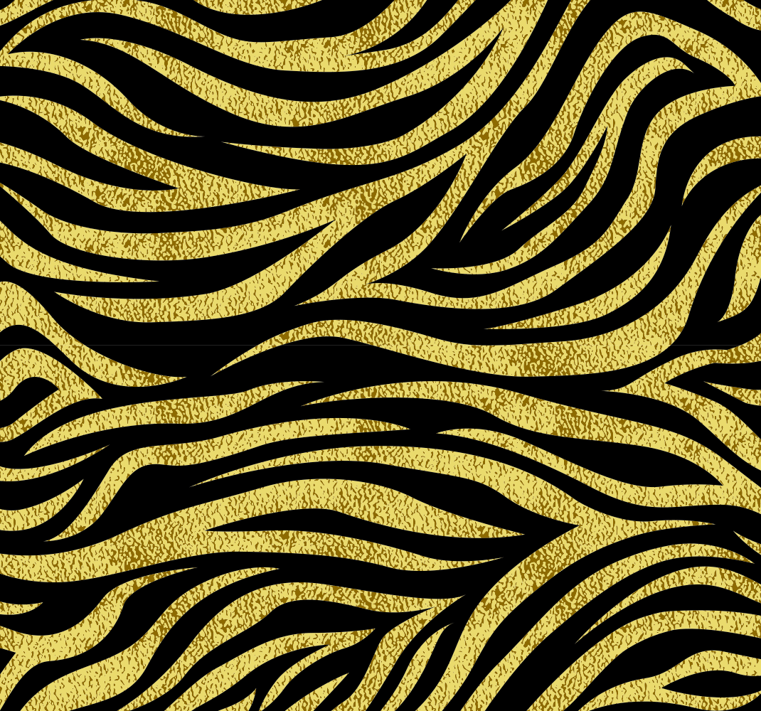 Vinyl vloerkleed dierenprint gouden zebra patroon - TenStickers
