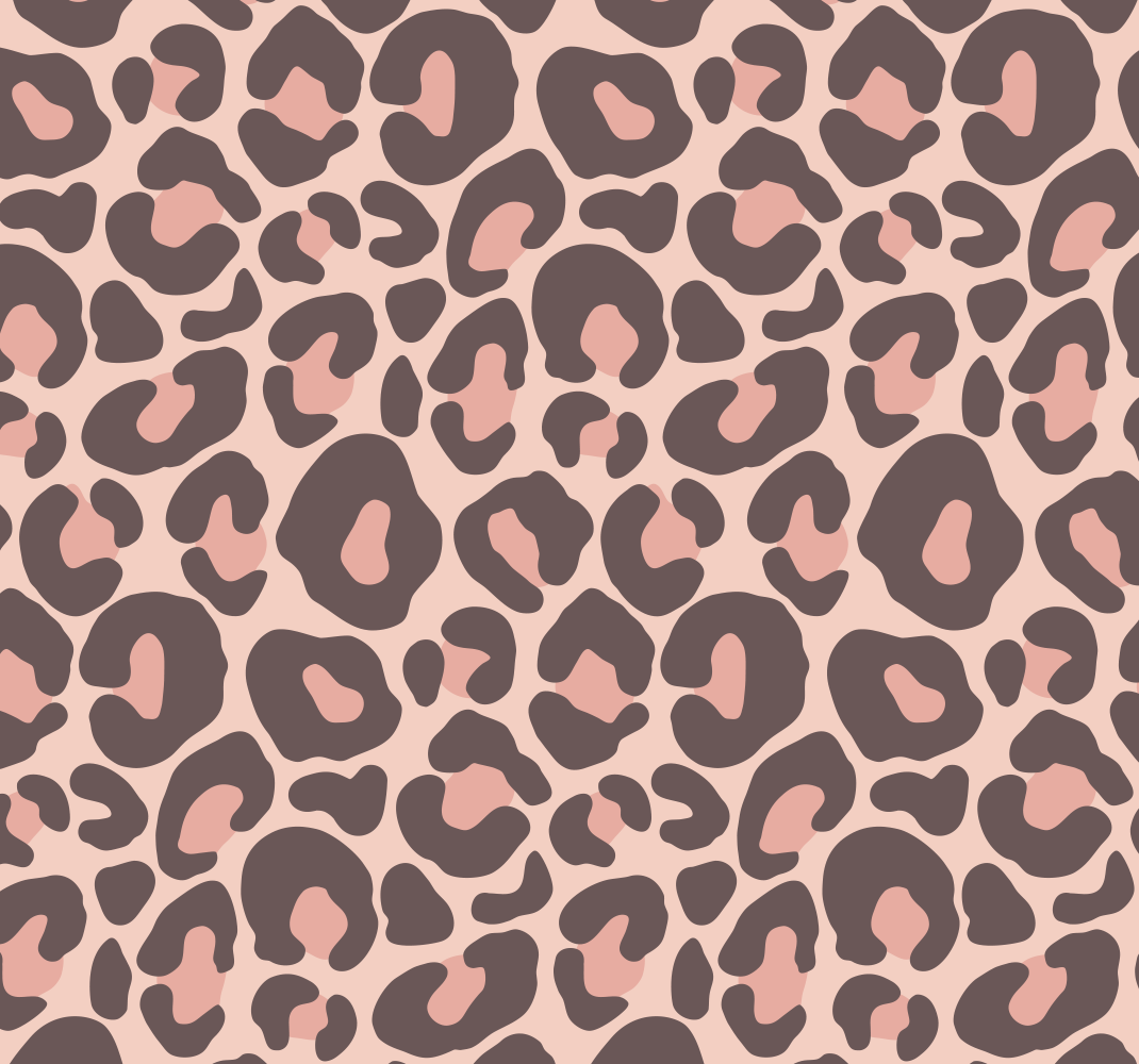 Vinyl vloerkleed dierenprint roze luipaard print - TenStickers