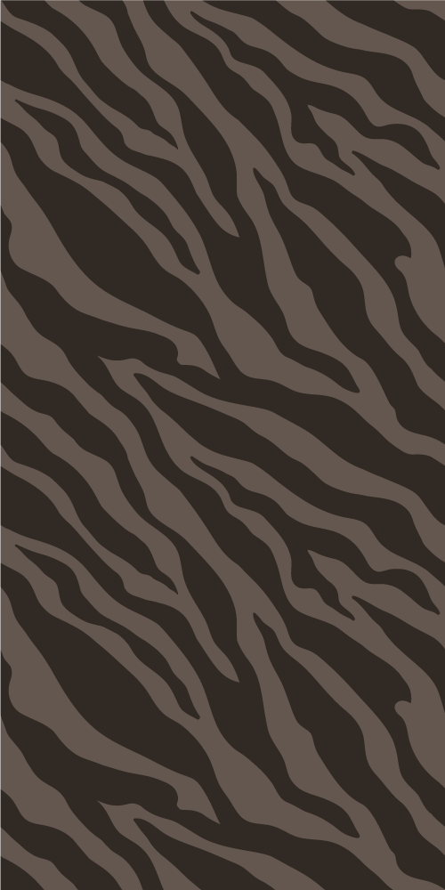 Vinyl vloerkleed dierenprint donkere zebraprint - TenStickers