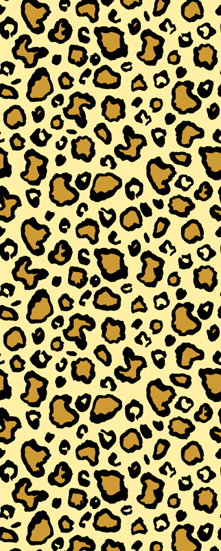 Vinyl vloerkleed dierenprint luipaardprint klassiek patroon - TenStickers