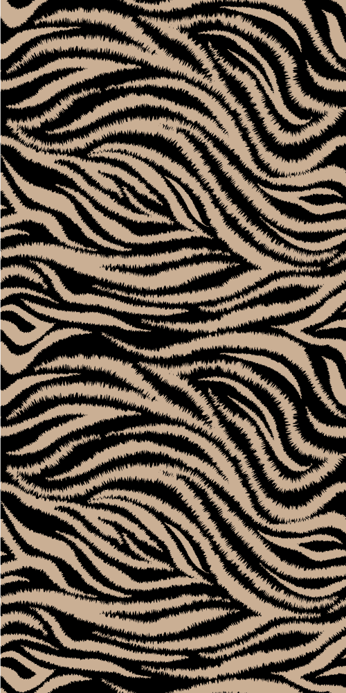 Vinyl vloerkleed dierenprint zebra strepen motief - TenStickers