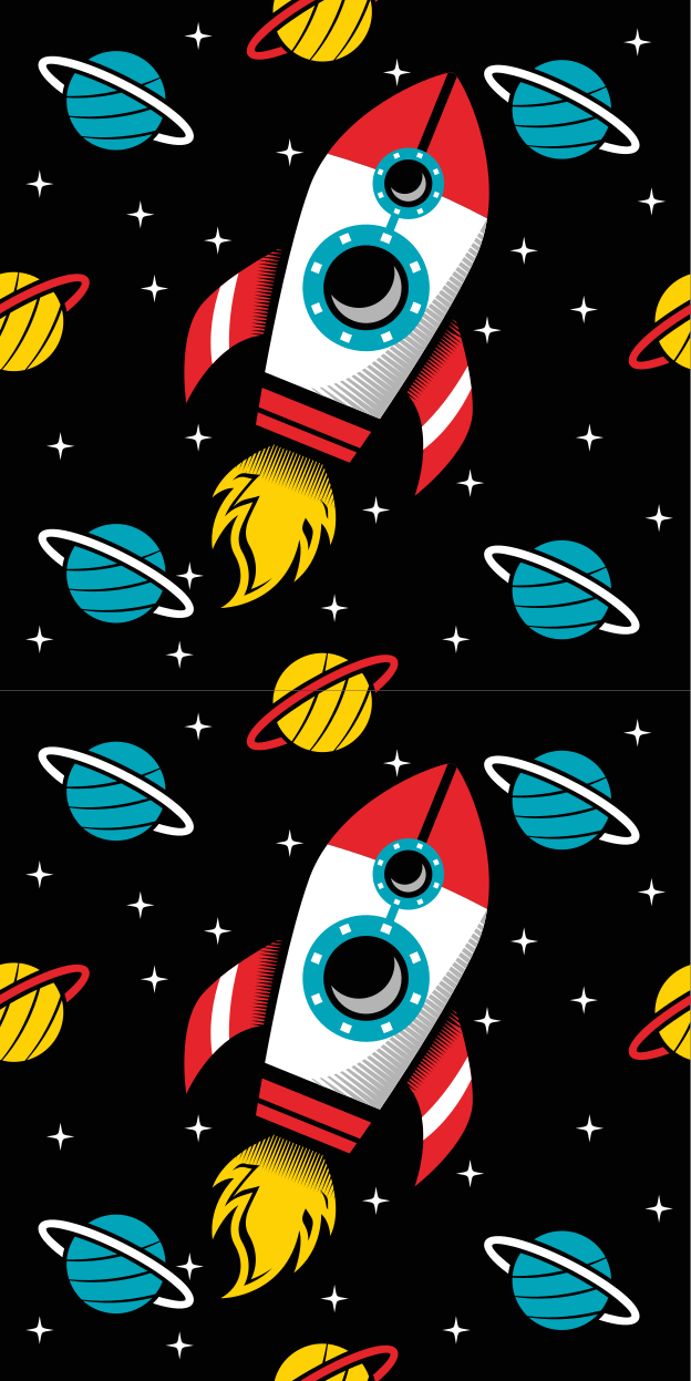 Vinyl tapijt sterren tot in de oneindigheid - TenStickers