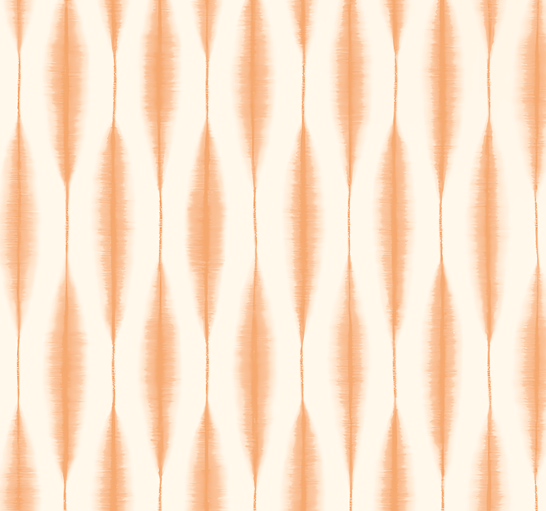 Vinyl tapijt geometrisch ikat kasuri oranje - TenStickers