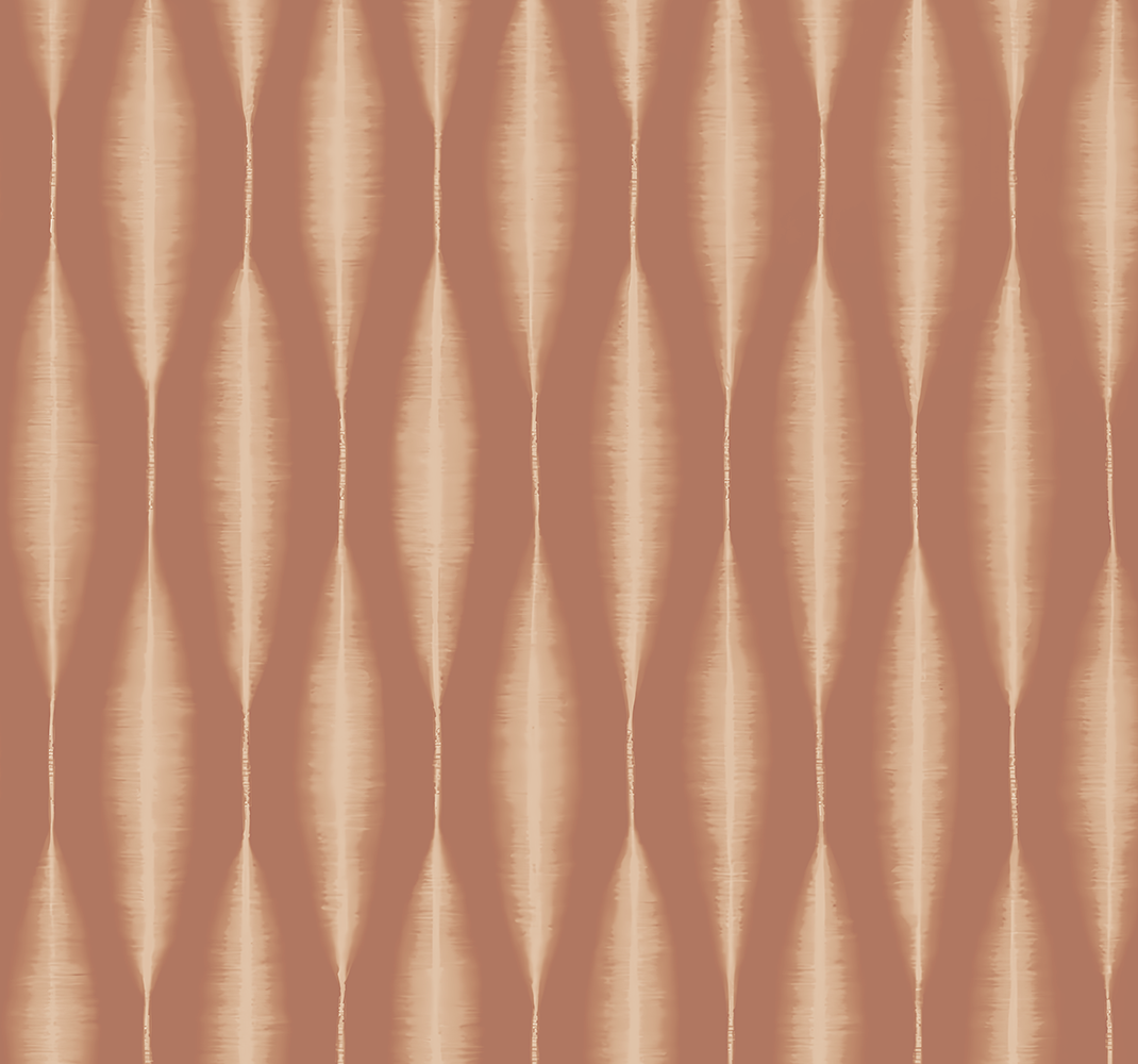Vinyl tapijt geometrisch ikat kasuri mocha mousse - TenStickers
