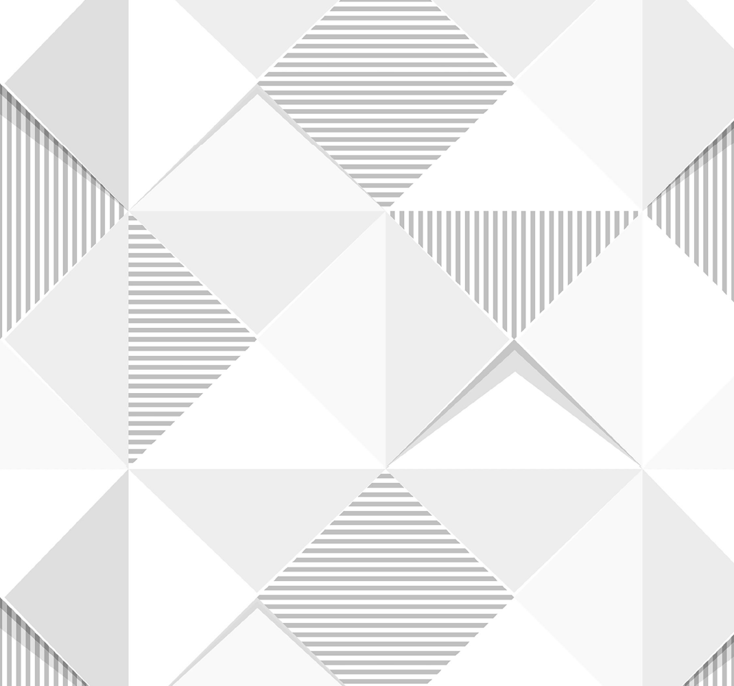 Vinyl tapijt geometrisch 3d witte vierkanten - TenStickers