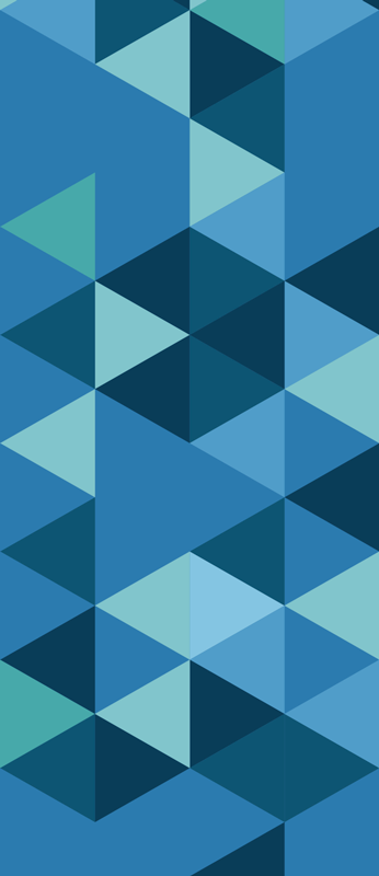 Vinyl tapijt geometrisch blauwe vierkanten - TenStickers