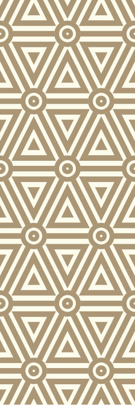 Vinyl tapijt geometrisch retro vintage stijl - TenStickers
