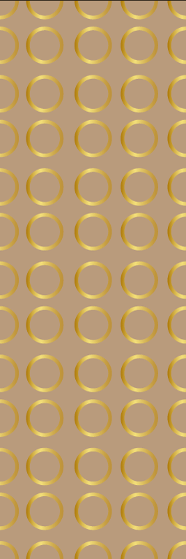 Vinyl tapijt geometrisch gouden cirkels patroon - TenStickers