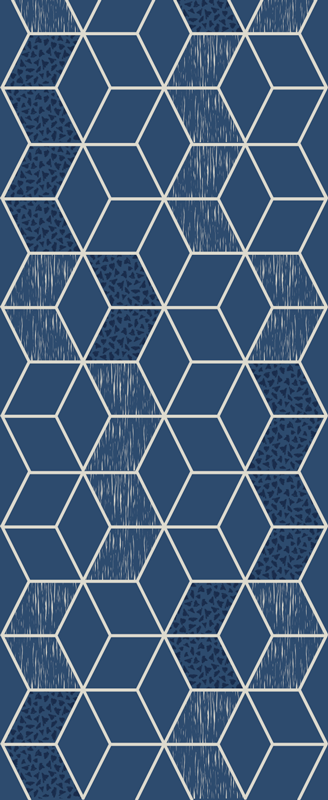 Vinyl tapijt geometrisch distressed vittoria - TenStickers