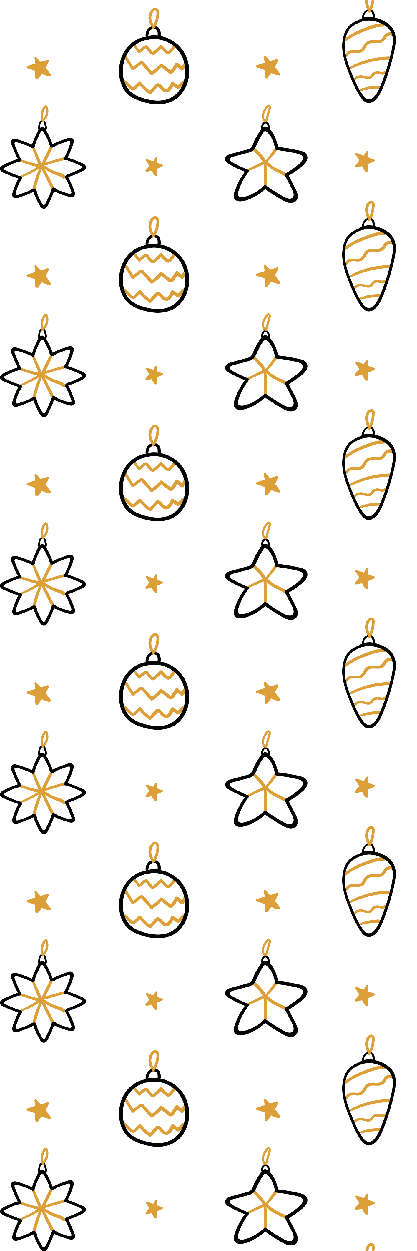 Vinyl tapijt kerstmis wit geometrisch sterrenpatroon - TenStickers