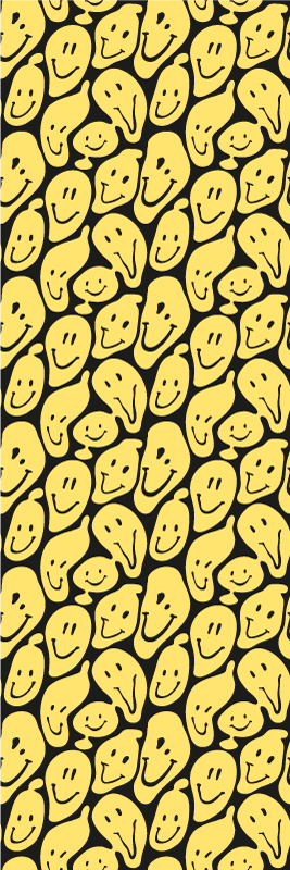 Vinyl tapijt slaapkamer graffiti smiley gezichten - TenStickers
