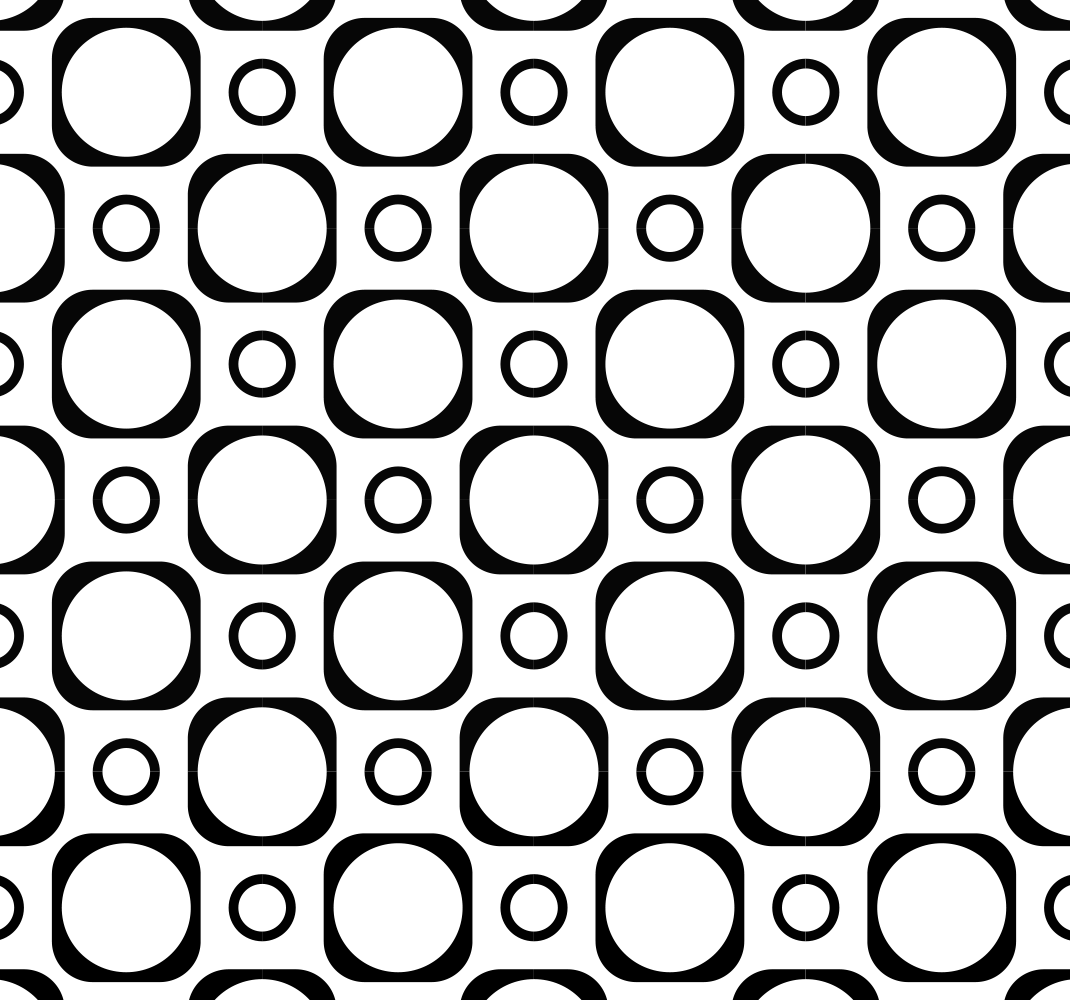 Vinyl tapijt slaapkamer zwart-witte tegels - TenStickers