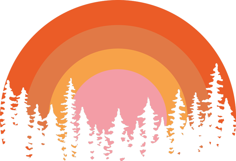 Vinyl tapijt natuur vintage zon - TenStickers