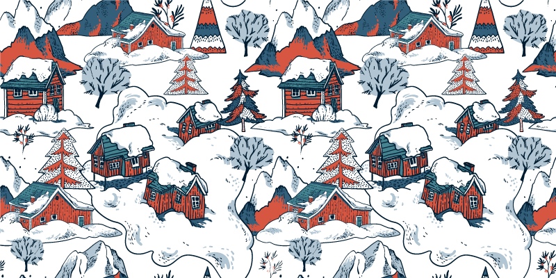 Vinyl tapijt natuur poolse bergen - TenStickers