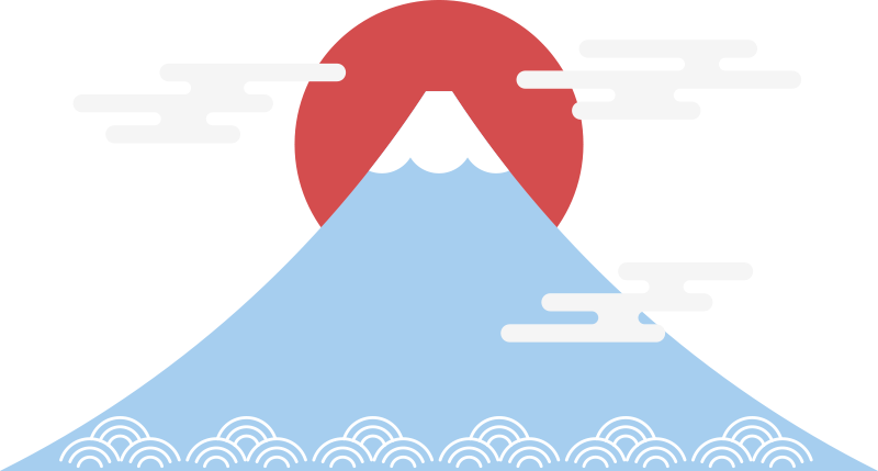 Vinyl tapijt natuur aziatische stijl berg - TenStickers