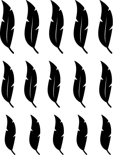 Vinyl tapijt natuur met drijvende veerpaterns - TenStickers