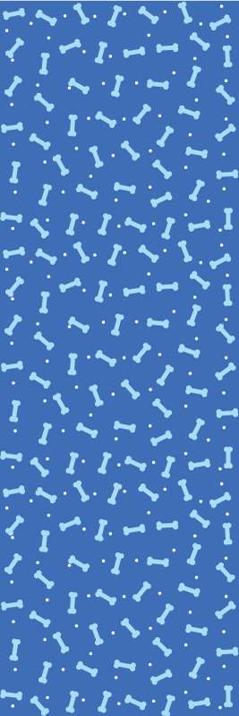 Vinyl tapijt slaapkamer verbluffende blauwe botten - TenStickers