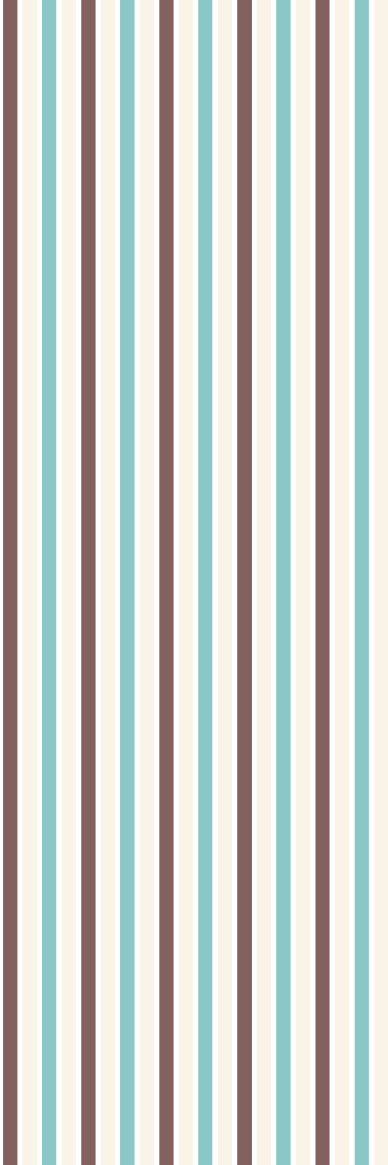 Vinyl tapijt slaapkamer retro blauw-wit patroon - TenStickers