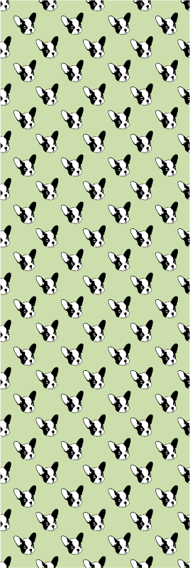 Vinyl tapijt slaapkamer puppy franse bulldog cartoon - TenStickers