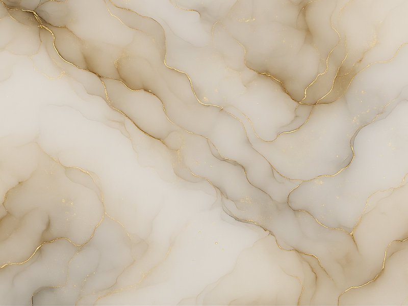 Vinyl tapijt slaapkamer marmer met goud - TenStickers