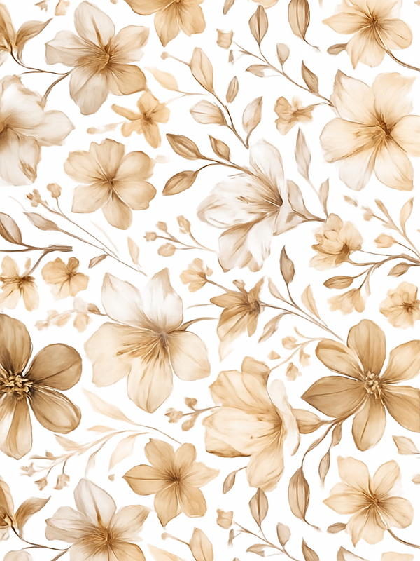 Vinyl tapijt slaapkamer realistisch bloemdesign - TenStickers