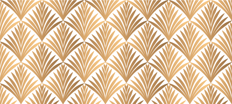 Vinyl tapijt geometrisch blad geometrisch - TenStickers