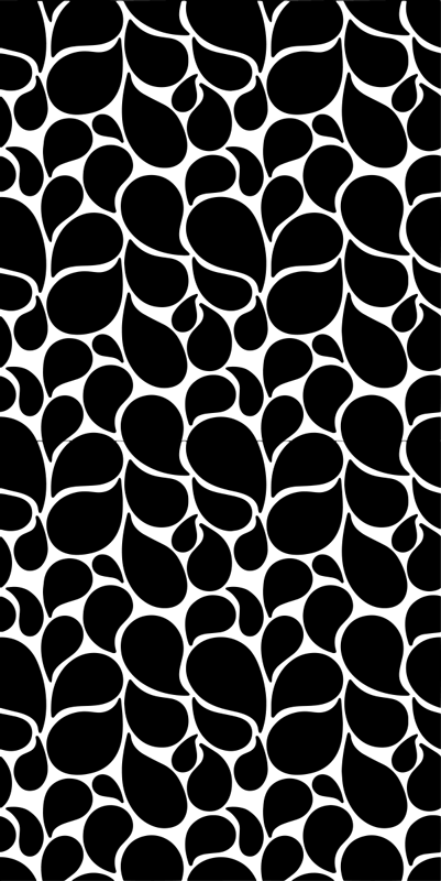 Vinyl tapijt geometrisch waterdruppels - TenStickers
