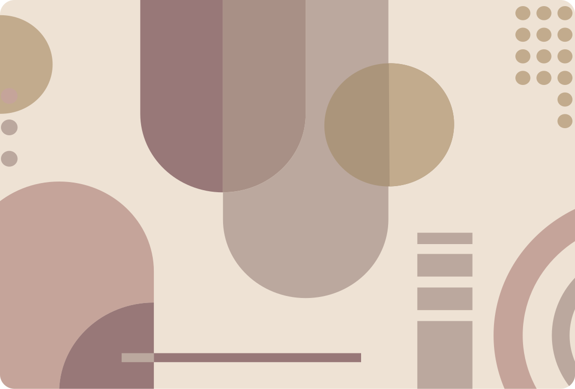 Vinyl tapijt geometrisch bruine geometrische moderne kunst - TenStickers