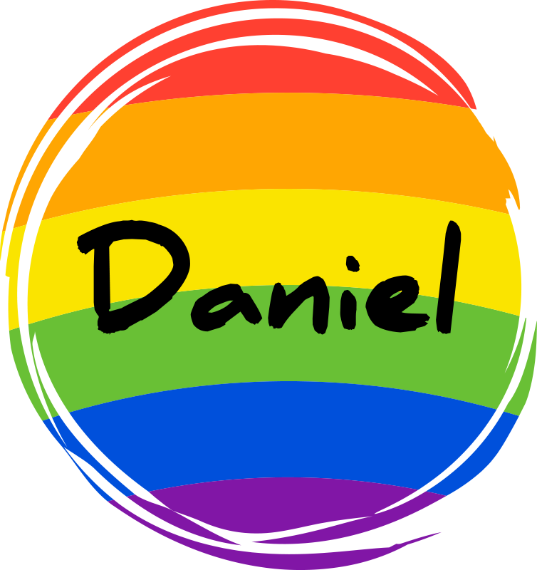 Vinyl tapijt geometrisch gepersonaliseerde regenboogcirkel - TenStickers