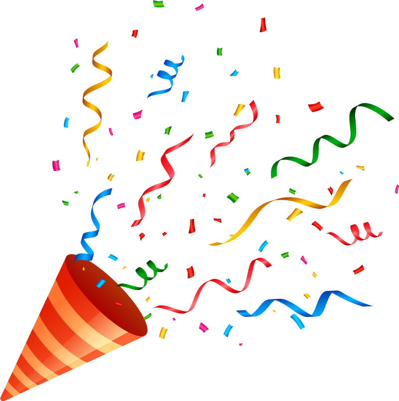 Vinyl tapijt geometrisch feestelijke confetti - TenStickers