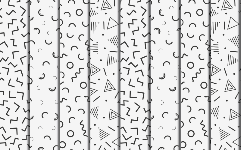 Vinyl tapijt geometrisch retro geometrische vormen - TenStickers