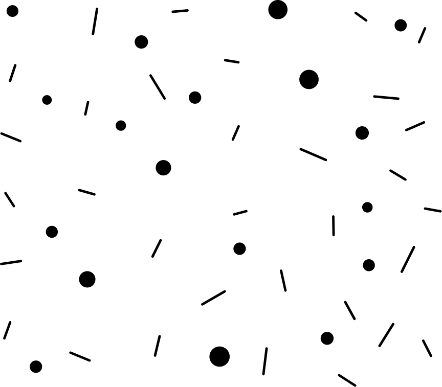 Vinyl tapijt geometrisch cirkels en lijnen confetti - TenStickers