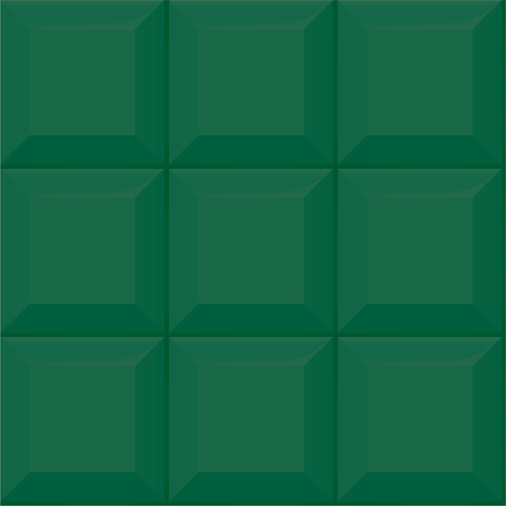 Vinyl tapijt geometrisch groene 3d tegels - TenStickers