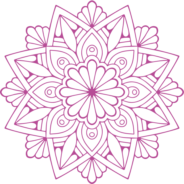 Vinyl tapijt geometrisch met verfijnd botanisch element - TenStickers