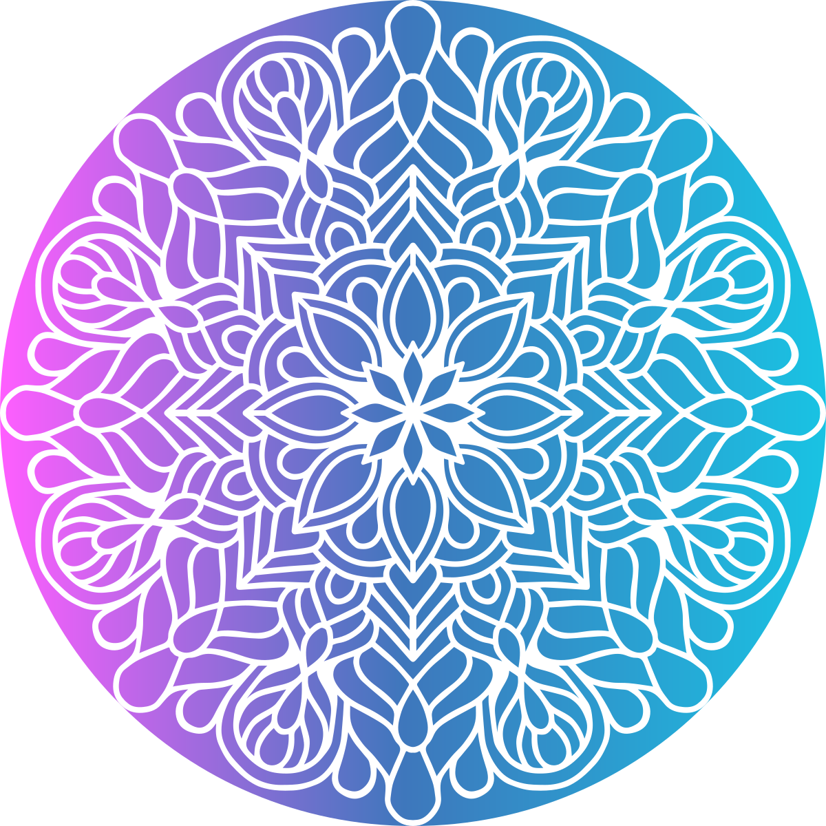 Vinyl tapijt geometrisch vrolijke cirkelmotief - TenStickers