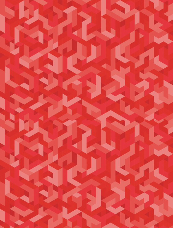 Vinyl tapijt geometrisch complexe geometrische configuratie - TenStickers