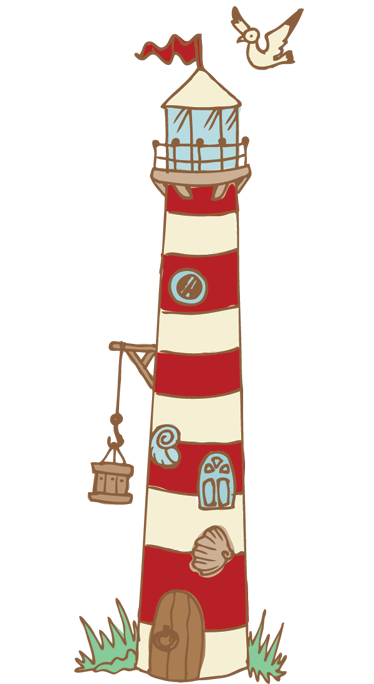 Vinyl tapijt kind lighthouse ontwerp - TenStickers