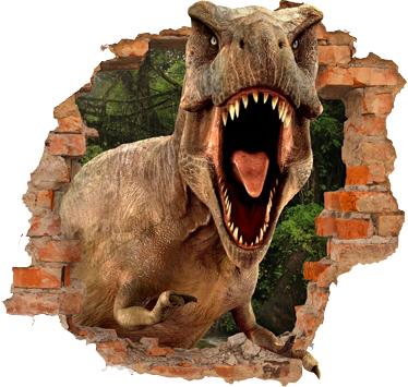 Vinyl tapijt kind 3d t-rex ontwerp - TenStickers
