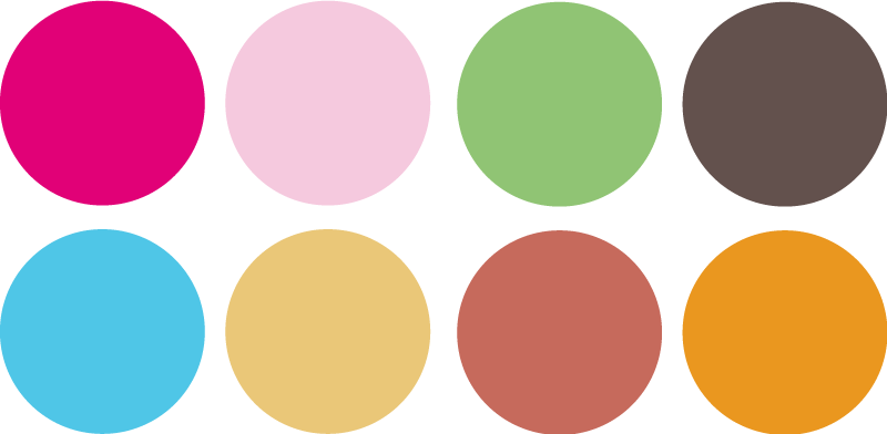 Vinyl tapijt kind gekleurde cirkelstickers - TenStickers
