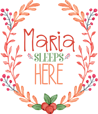 Vinyl tapijt kind naam slaapt hier - TenStickers