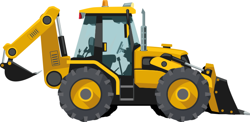 Vinyl tapijt kind realistisch tractor - TenStickers